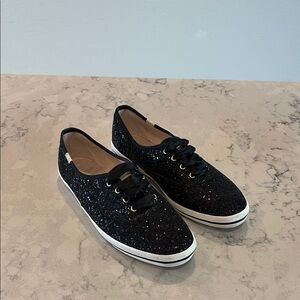 Black Glitter Sneakers